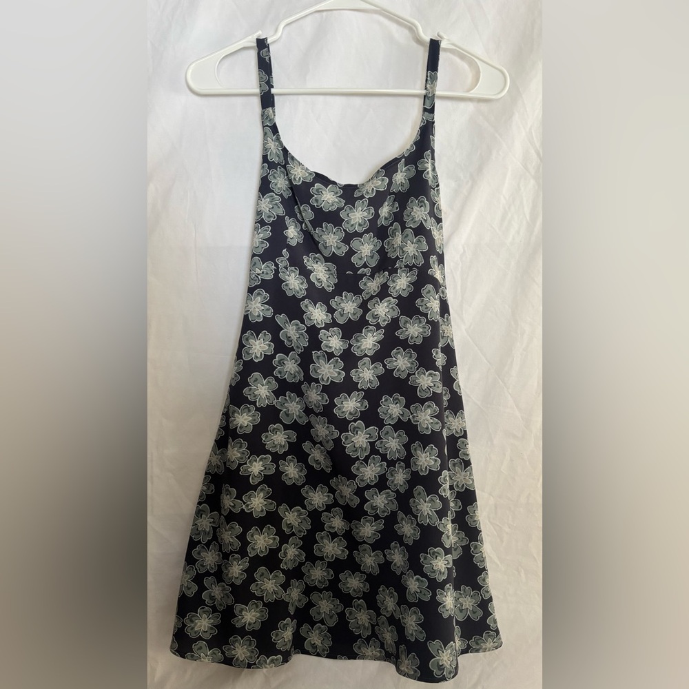 B. Moss Black and White Floral Mini Dress